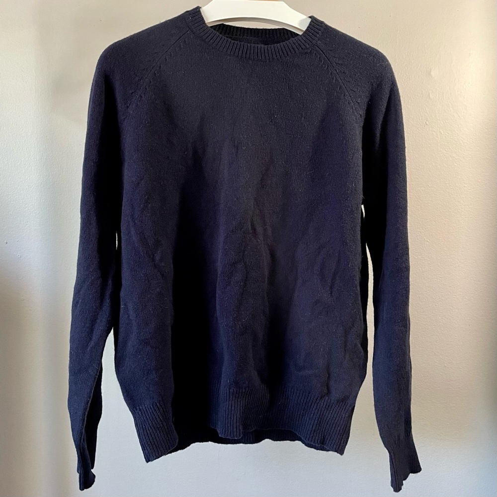 NWT J. Crew Navy Crew Neck Sweater